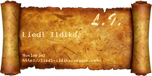 Liedl Ildikó névjegykártya