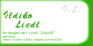 ildiko liedl business card